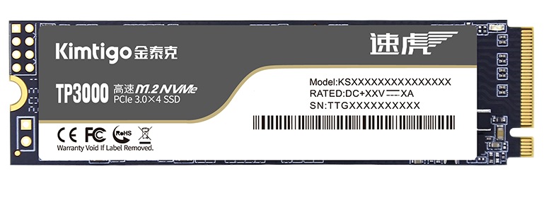 Kimtigo 512GB M.2 NVMe PCI-E 3DTLC SSD