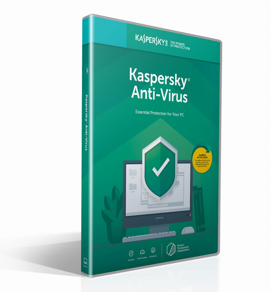 Kaspersky Anti-Virus 1 User + 1 User 1 Year License
