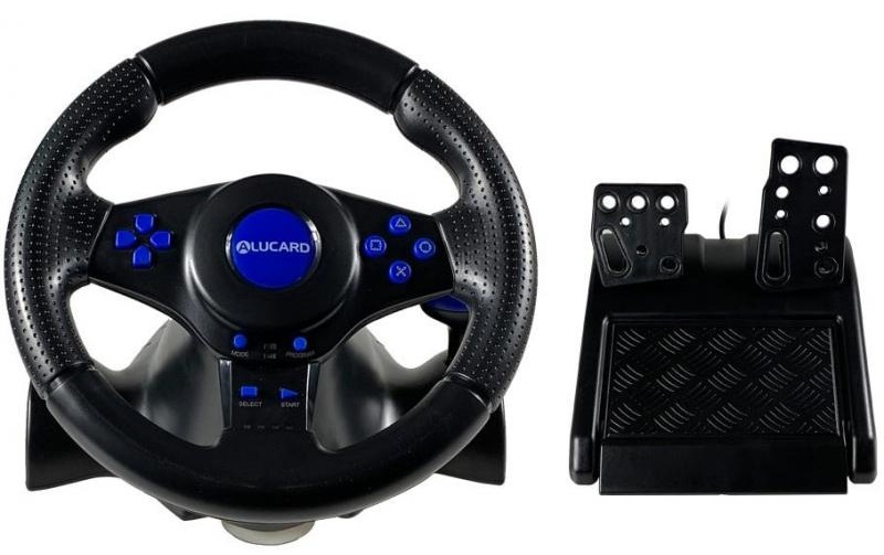 Alucard Gaming Steering Wheel with Pedals for PS3/PC